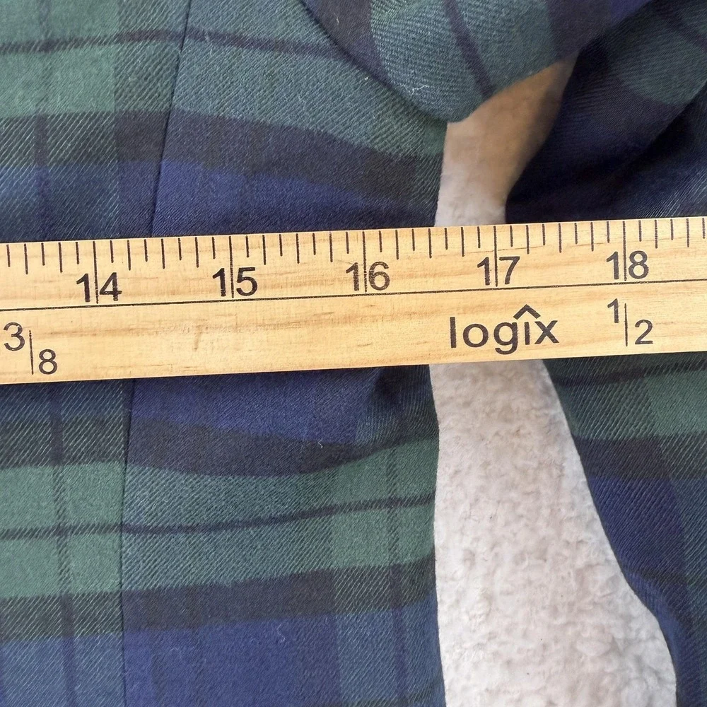 Lauren Ralph Lauren Blazer Womens 4 Blue Plaid Tuxedo Shawl Collar Jacket NWT - Picture 9 of 12